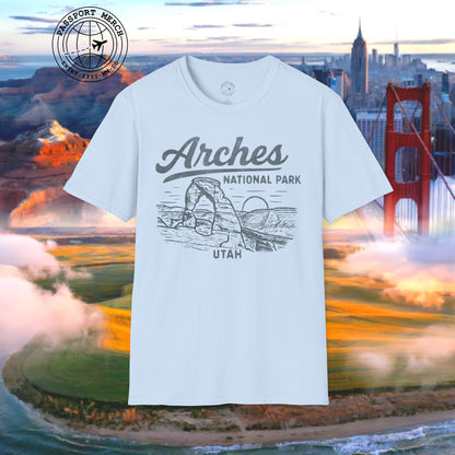 Arches National Park Vintage Monochrome, Utah T-Shirt