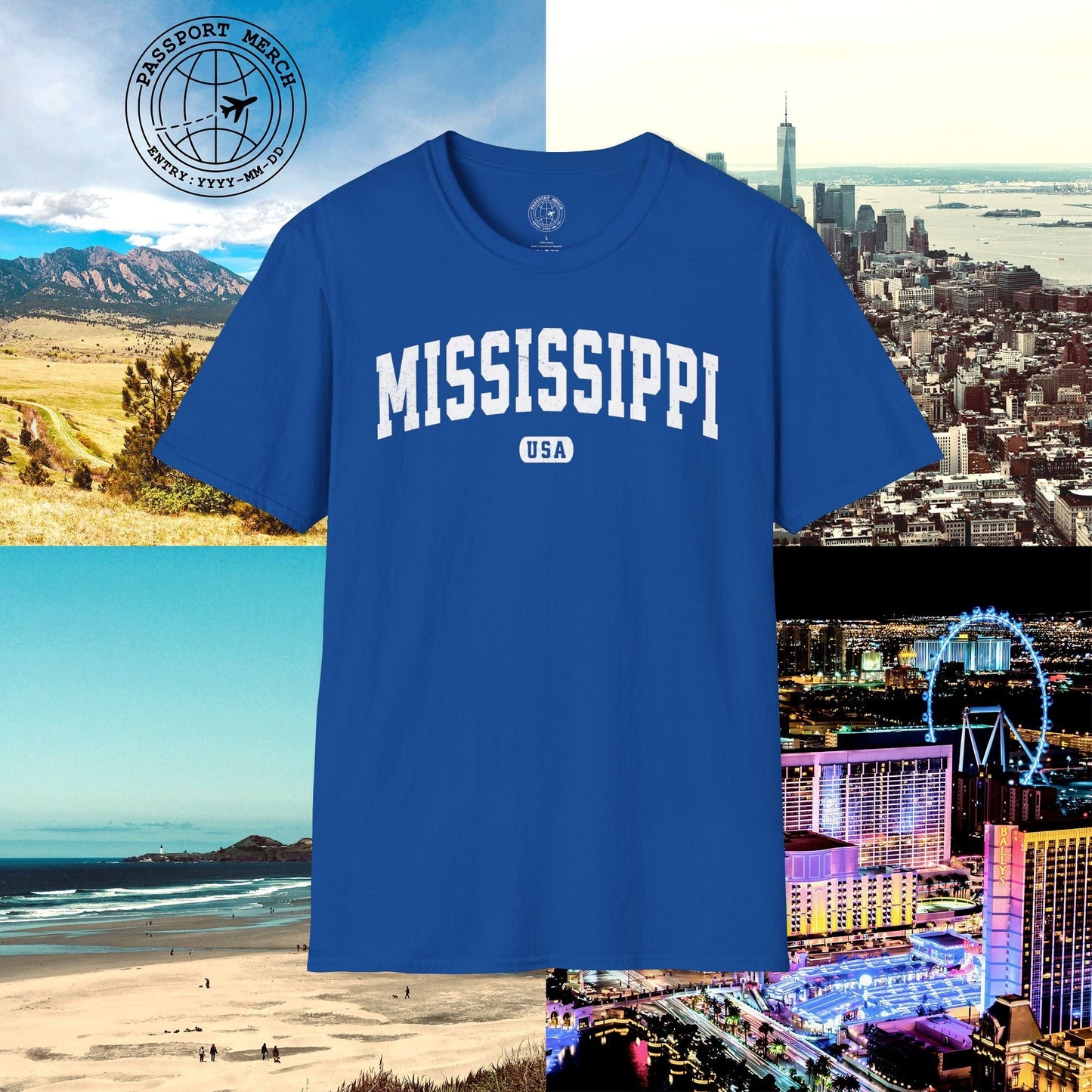 Classic Athletic, Mississippi (50 States Edition) T-Shirt