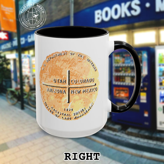 Four Corners - Utah, Colorado, Arizona, New Mexico 15oz Mug