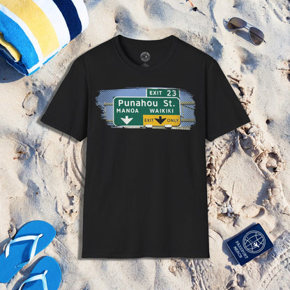 Signs of Wanderlust, Waikiki, Exit Only, Hawaii T-Shirt