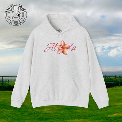 Aloha Watercolor Plumeria, Hawaii Hoodie