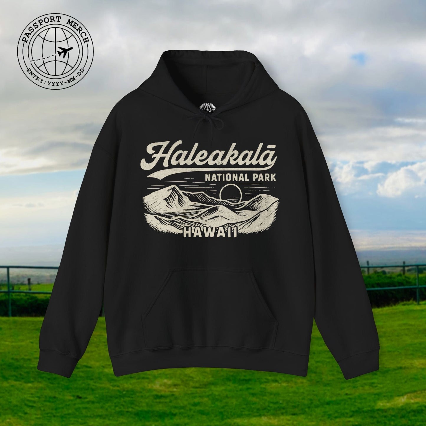 Haleakala National Park Vintage Monochrome, Hawaii Hoodie