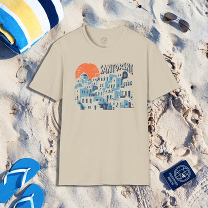 Santorini Shadows, Greece T-Shirt