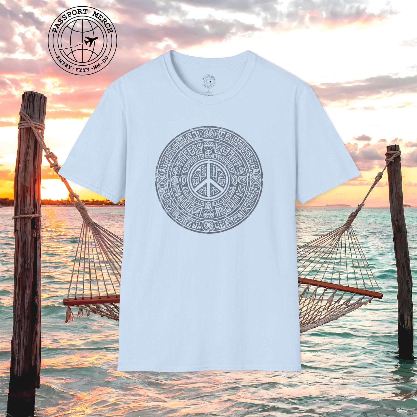 Aztec Peace Calendar Mexico T-Shirt