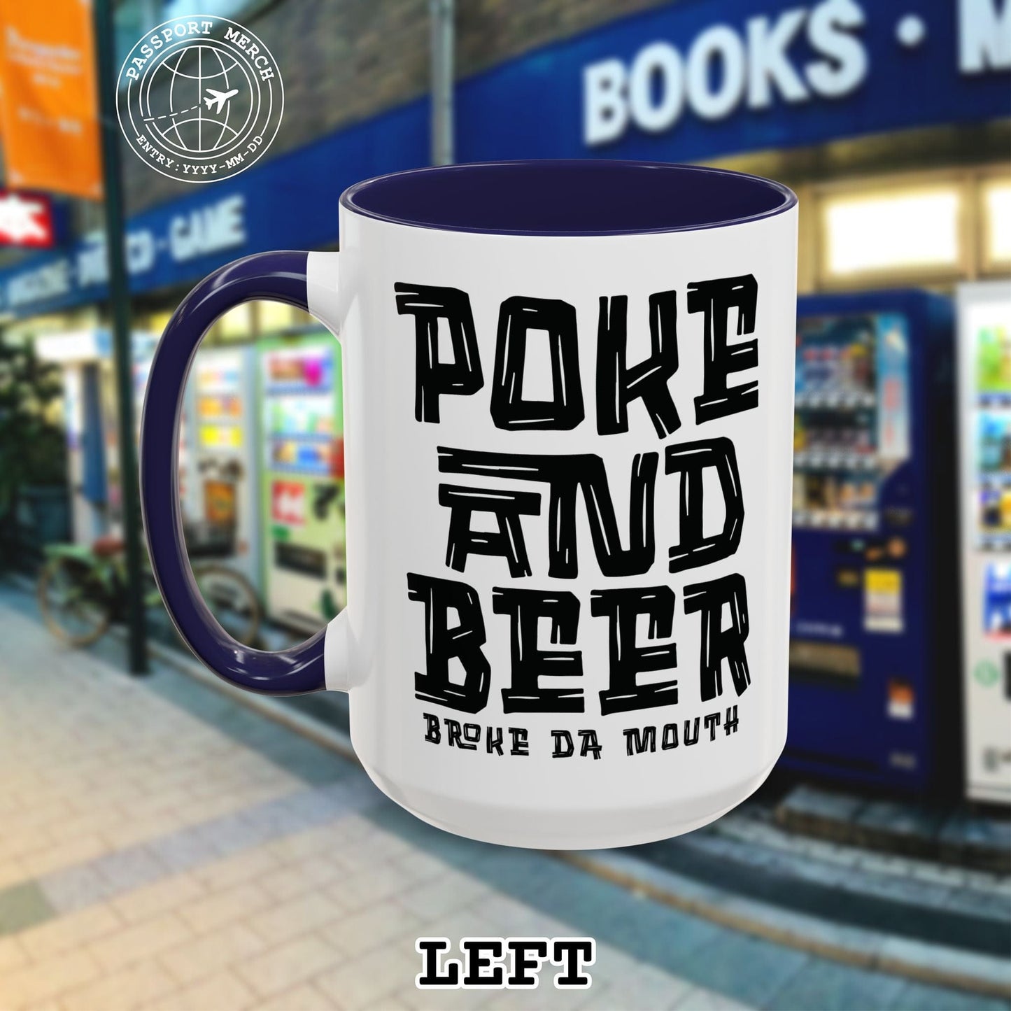 Poke and Beer, Hawaii 15oz Mug