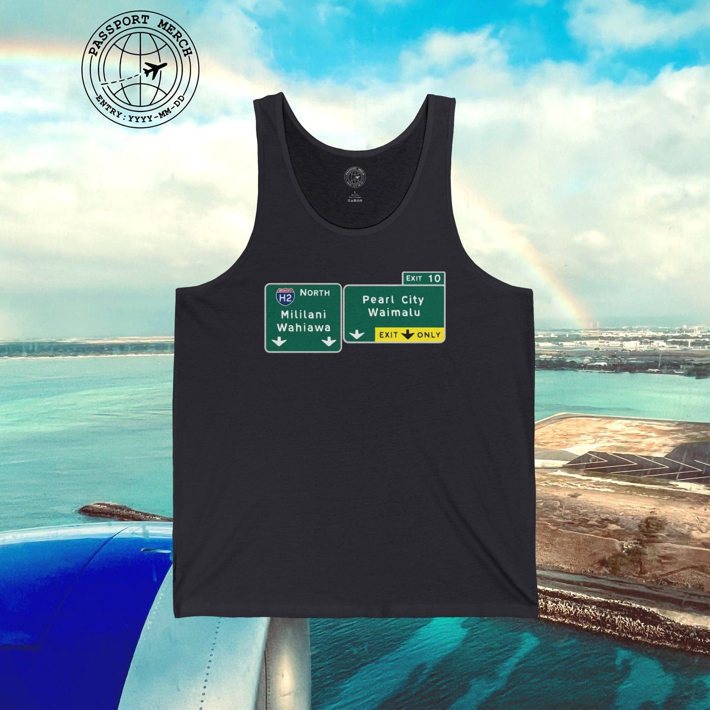 Signs of Wanderlust, Pearl City/Waimalu Exit 10, Hawaii Tank Top