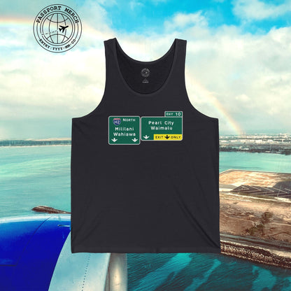 Signs of Wanderlust, Pearl City/Waimalu Exit 10, Hawaii Tank Top