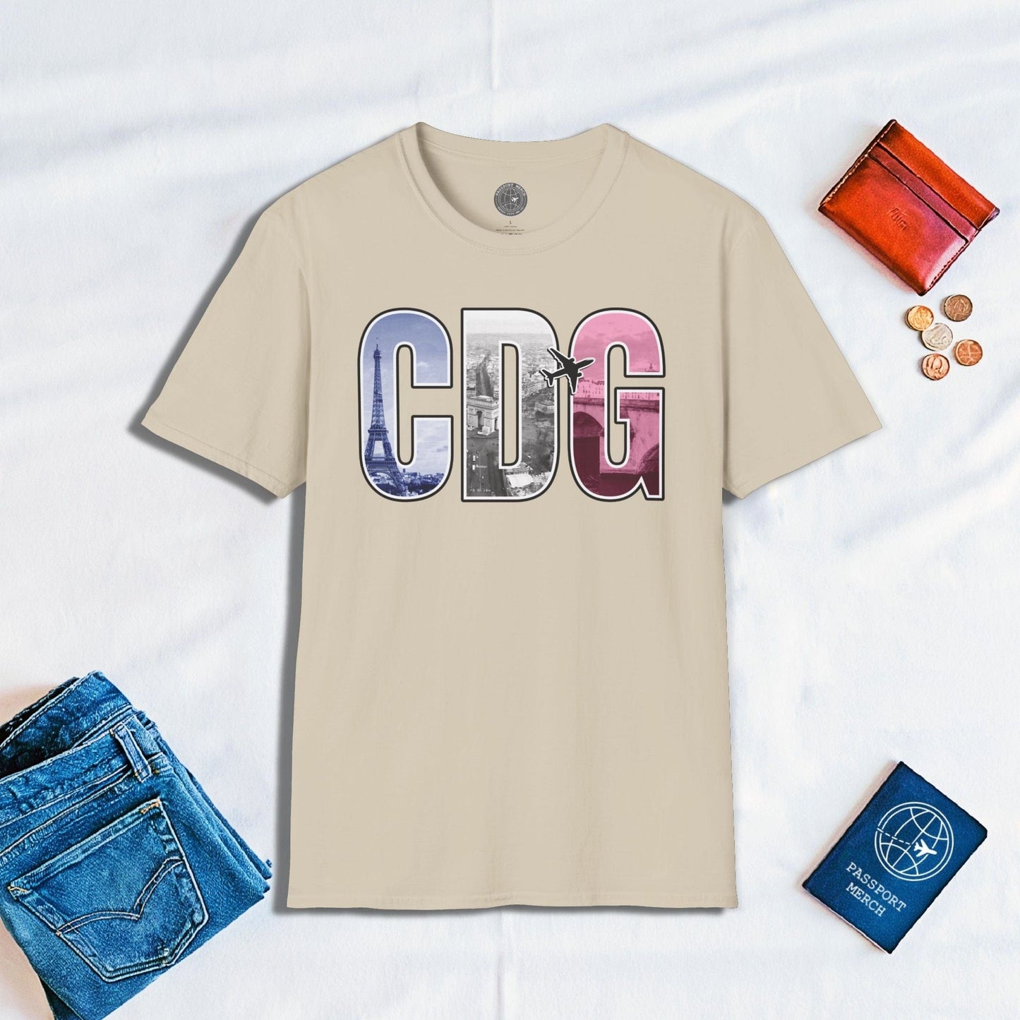 Airport Window ✈️ Paris France CDG T-Shirt