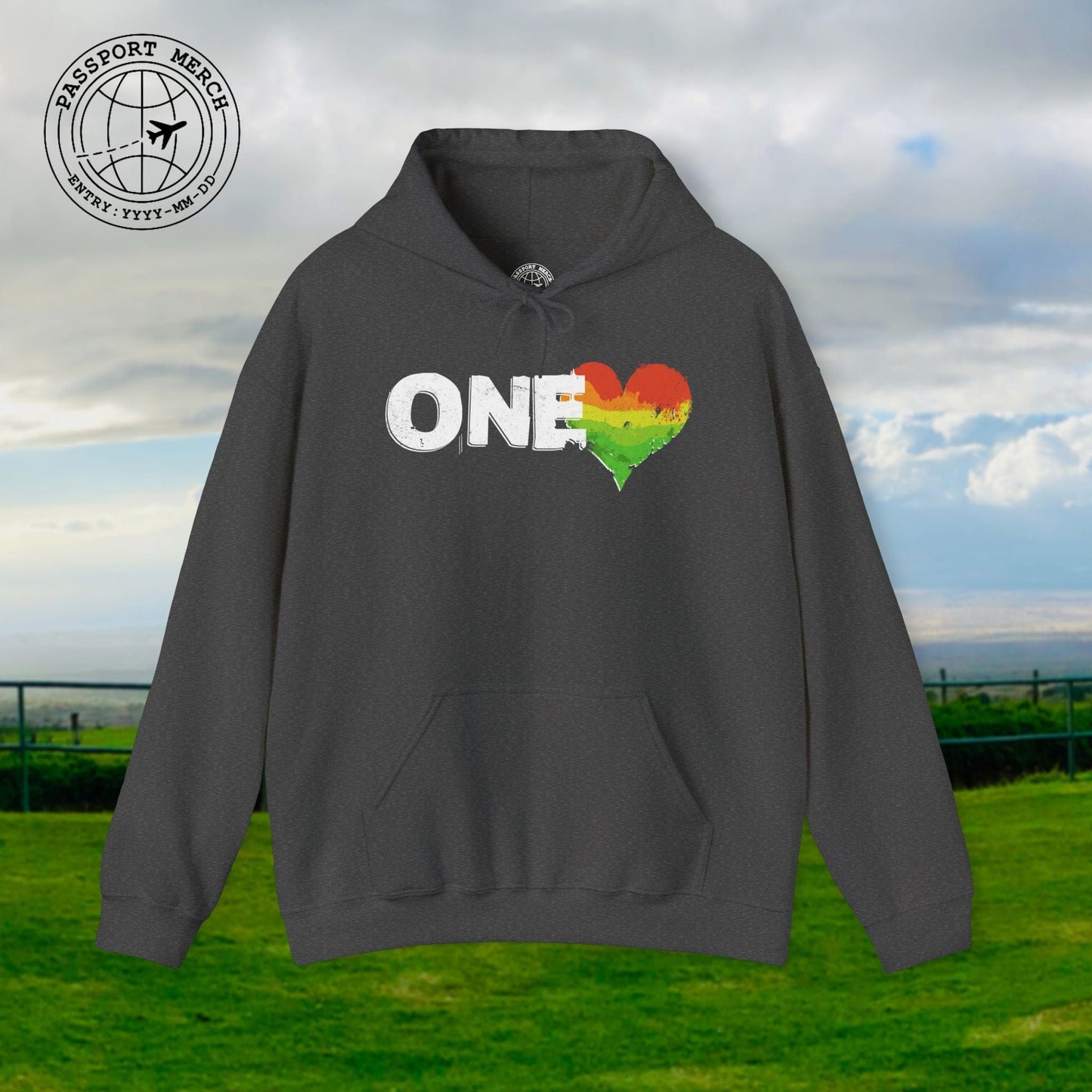 One Heart, Jamaican Reggae Hoodie