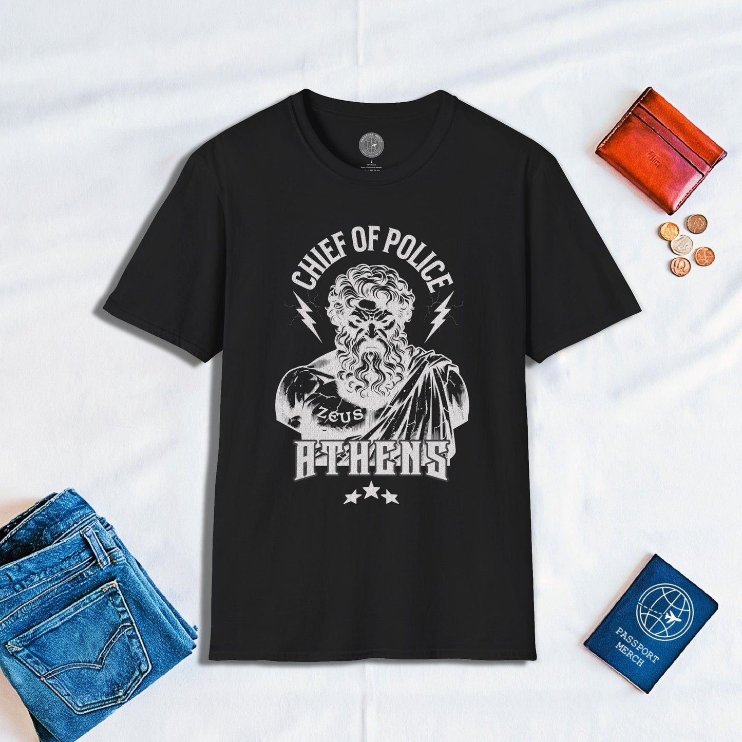 Zeus Athens Chief of Police Greece T-Shirt