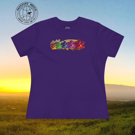 Pop Art Hibiscus, Hawaii, Womens Fit T-Shirt