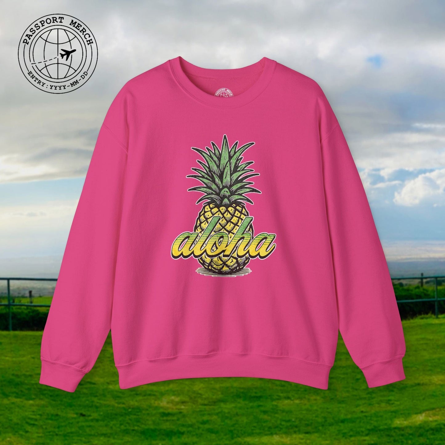 Maui Pineapple Aloha Hawaii Crewneck