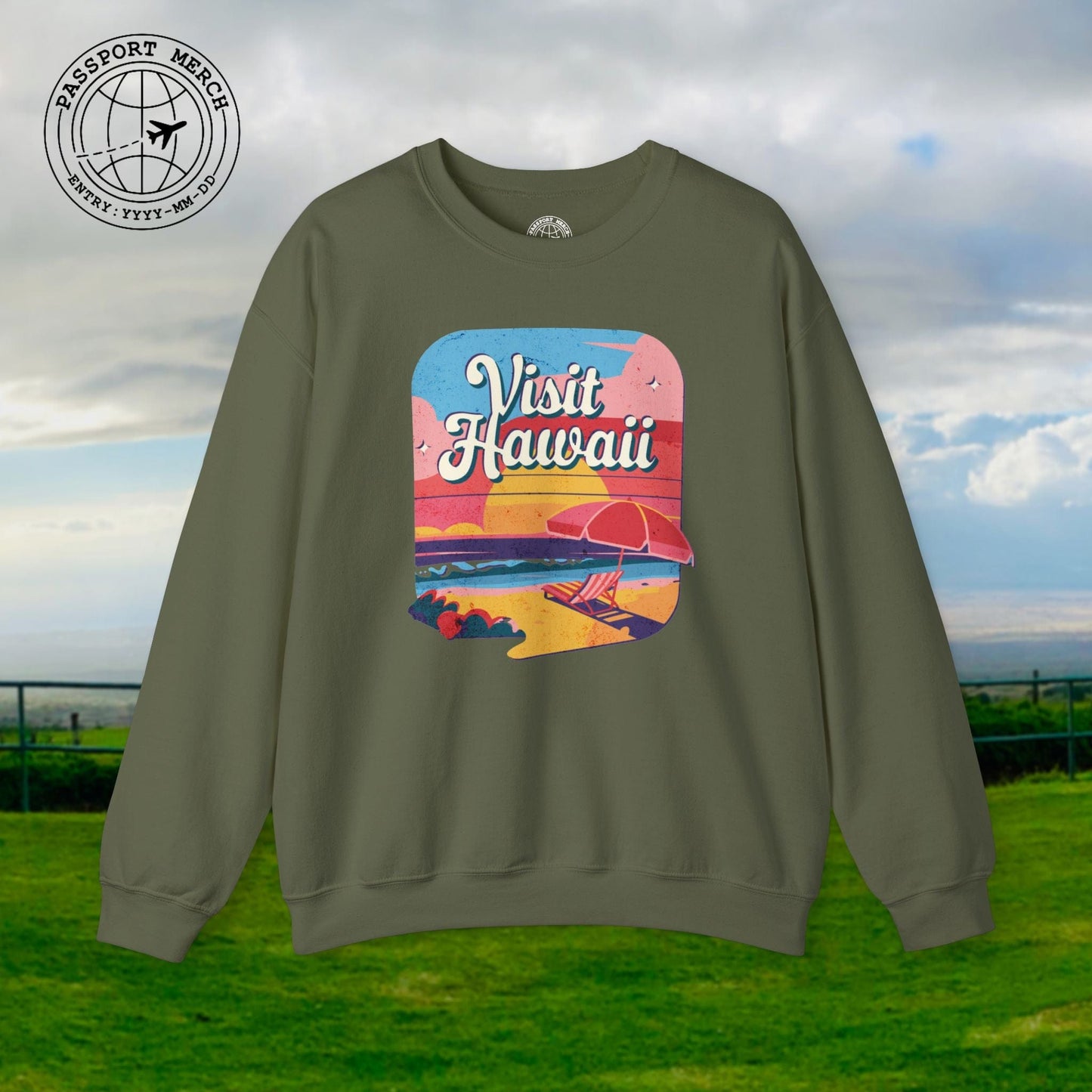 Retro Visit Hawaii Crewneck