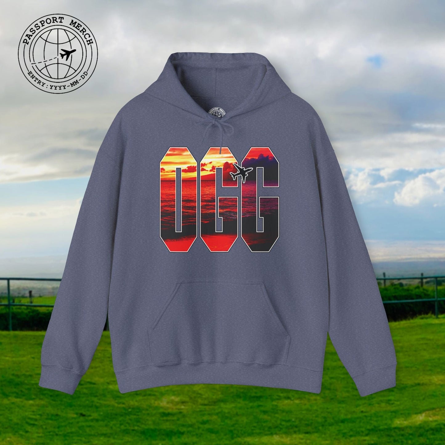 Airport Window Kahului Maui Hawaii OGG Hoodie