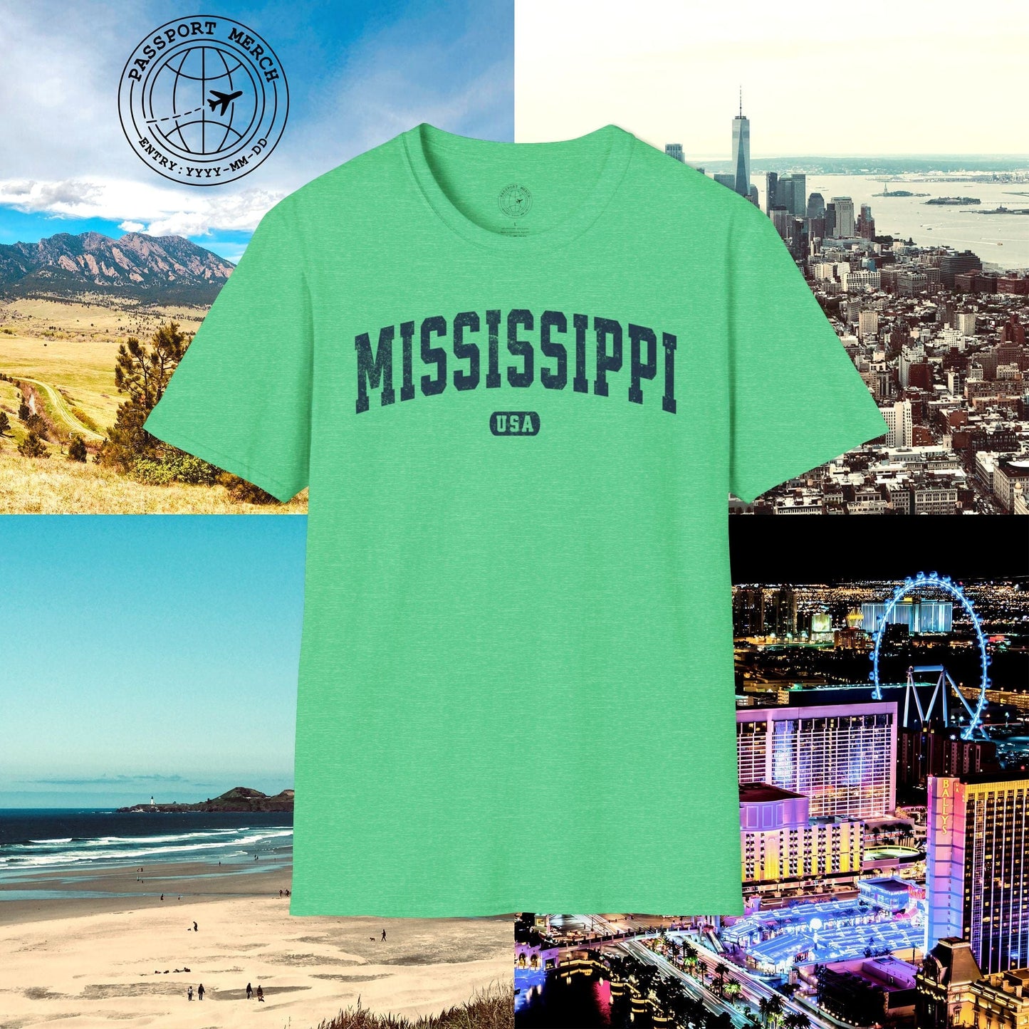 Classic Athletic, Mississippi (50 States Edition) T-Shirt