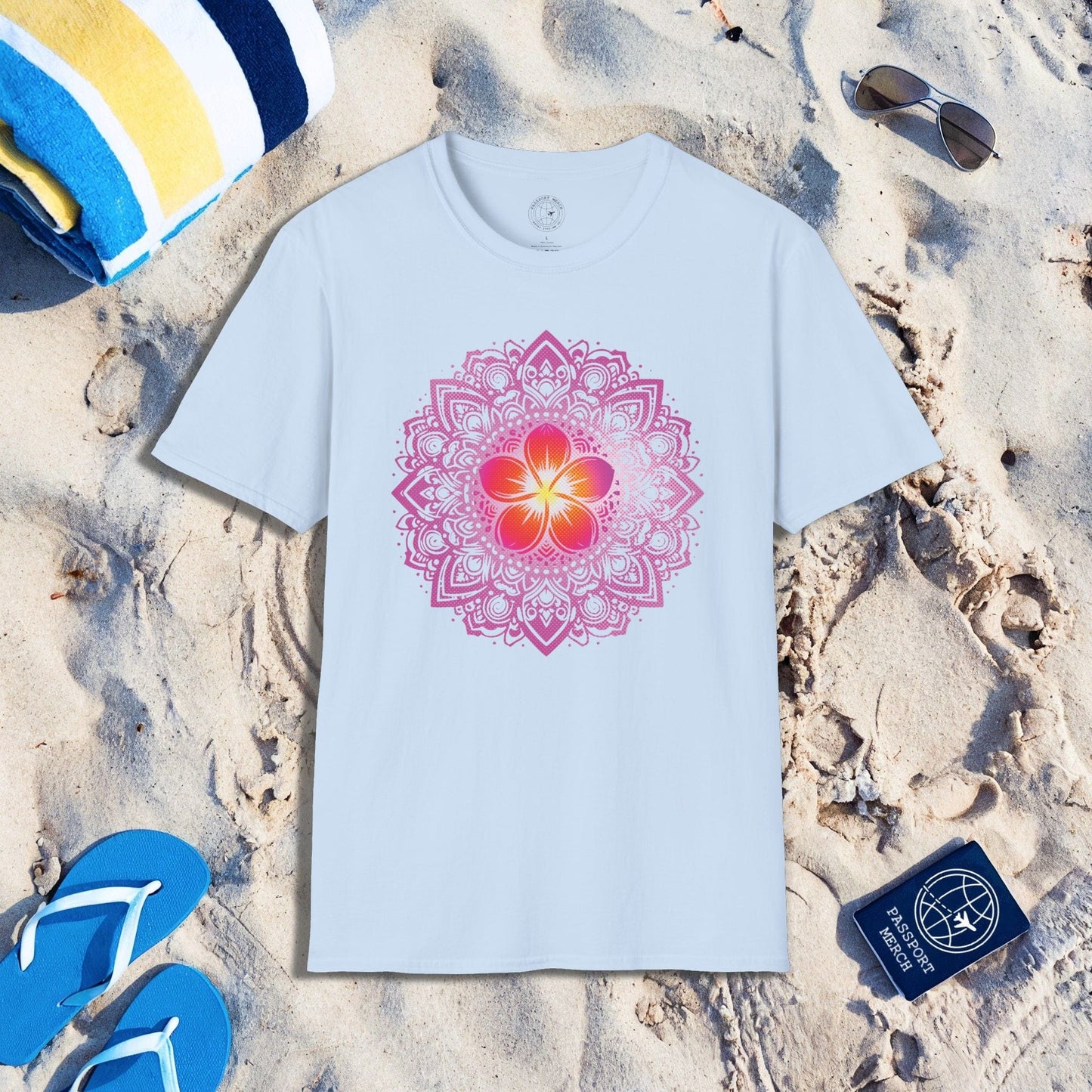 Hawaiian Plumeria Mandala T-Shirt