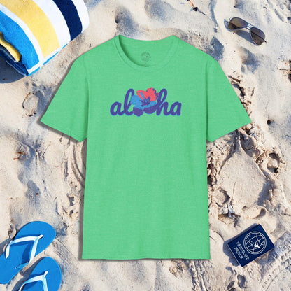 Purple Aloha Hibiscus, Hawaii T-Shirt