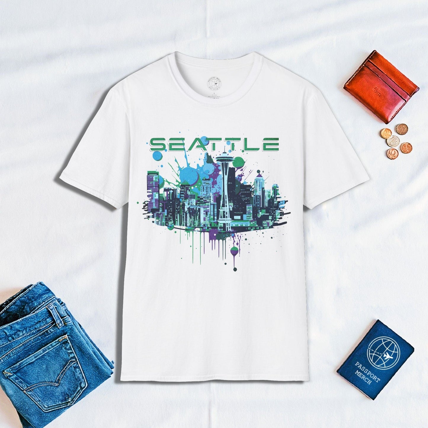 Abstract Space Needle, Seattle Washington T-Shirt