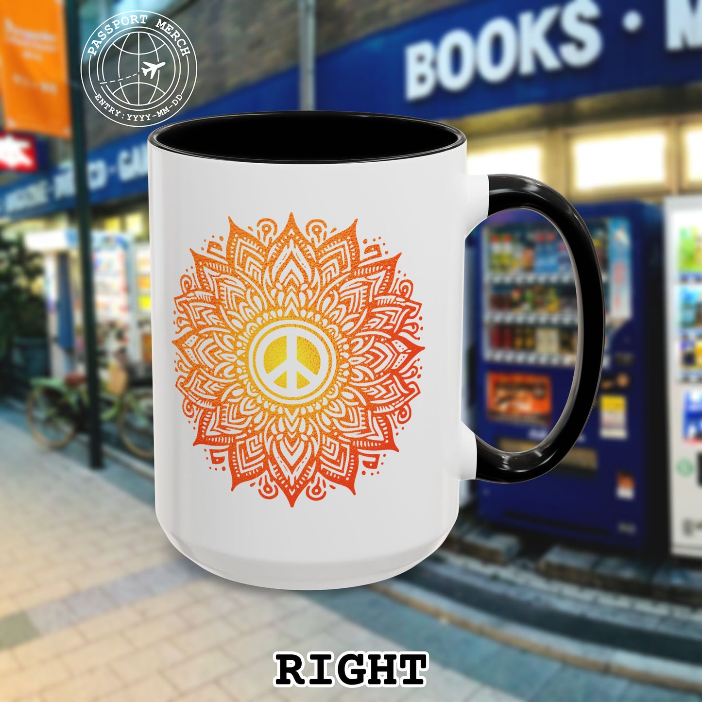 Peace Mandala India 15oz Mug