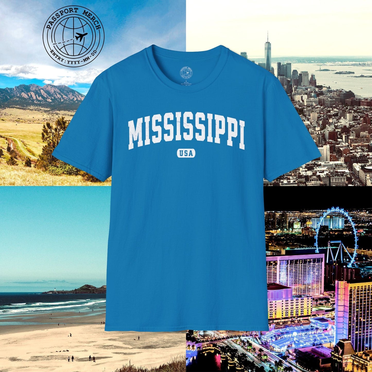 Classic Athletic, Mississippi (50 States Edition) T-Shirt