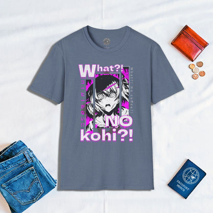 The "What?! No kohi?!" Anime Terror Face Japan T-Shirt