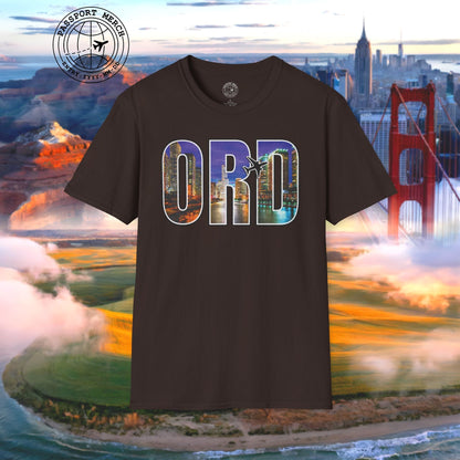 Airport Window Chicago Illinois ORD T-Shirt