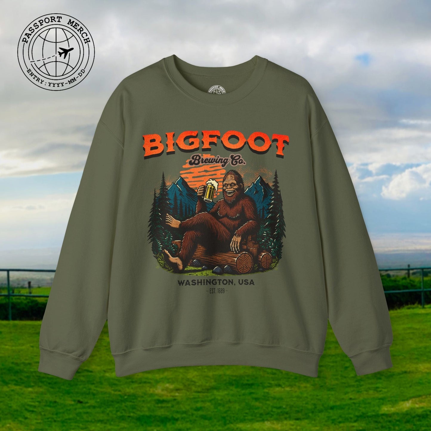 Bigfoot Brewing Company, Washington Crewneck