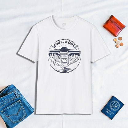 Vintage Badge, Seoul Korea T-Shirt