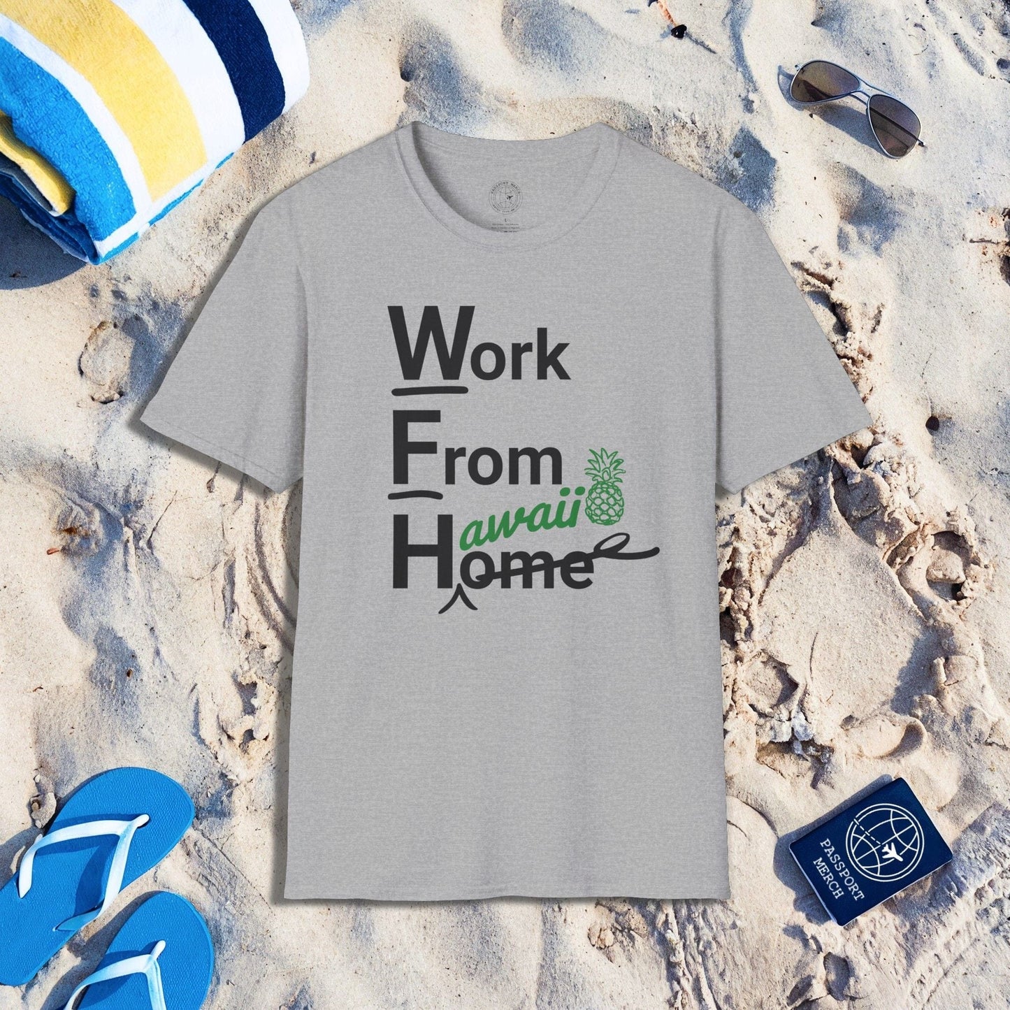 WFH, Work From Hawaii T-Shirt