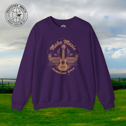 Make Music Hawaiian Style Crewneck