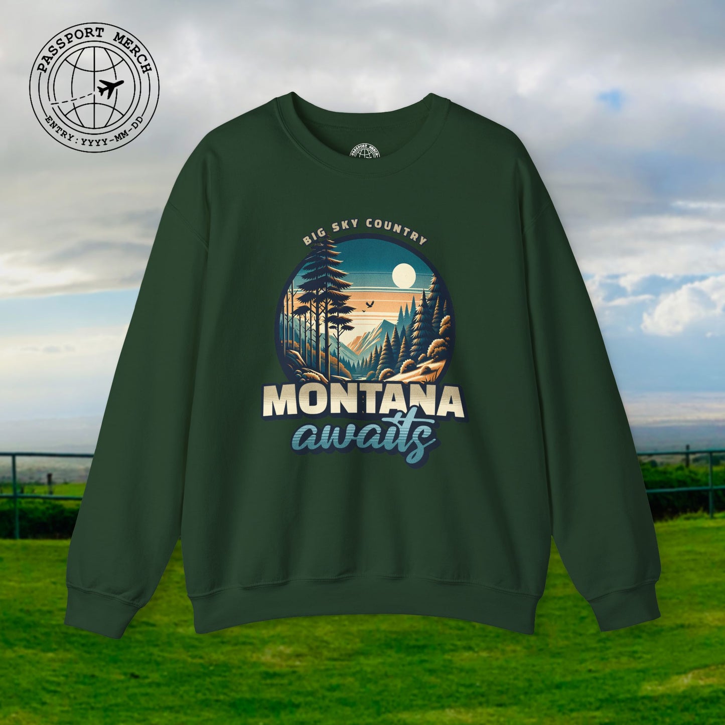 Big Sky Country Montana Crewneck