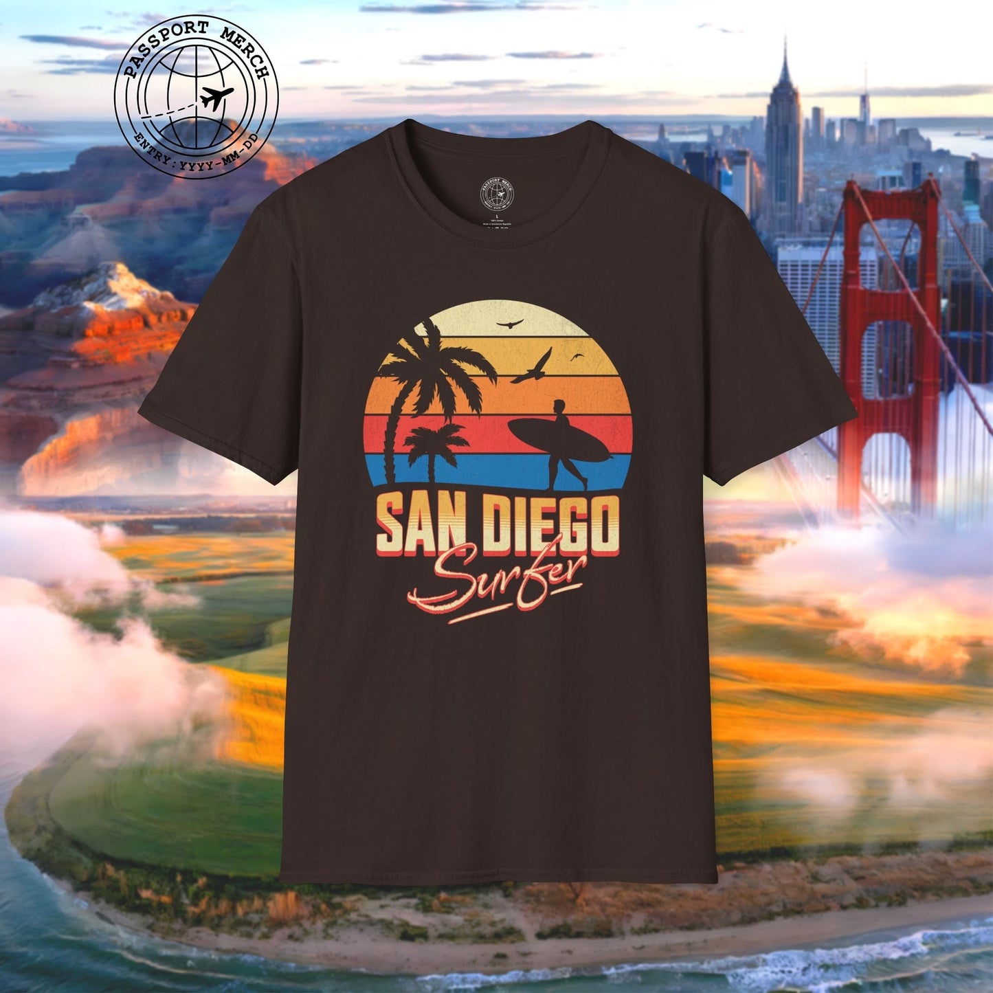San Diego Surfer California T-Shirt