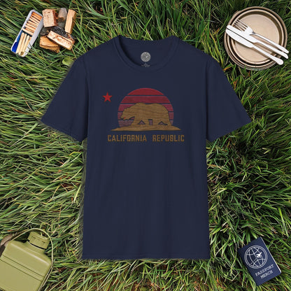 Woodworked Flag of California T-Shirt