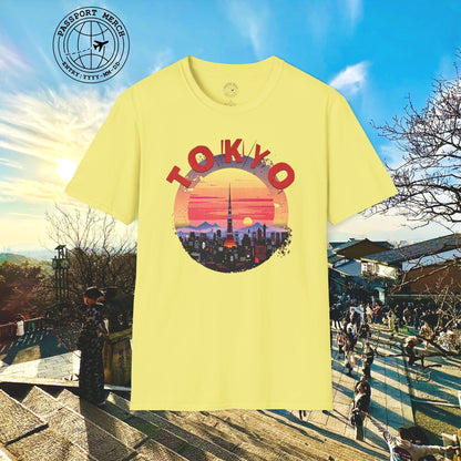 Retro Tokyo Tower Sunset, Japan T-Shirt