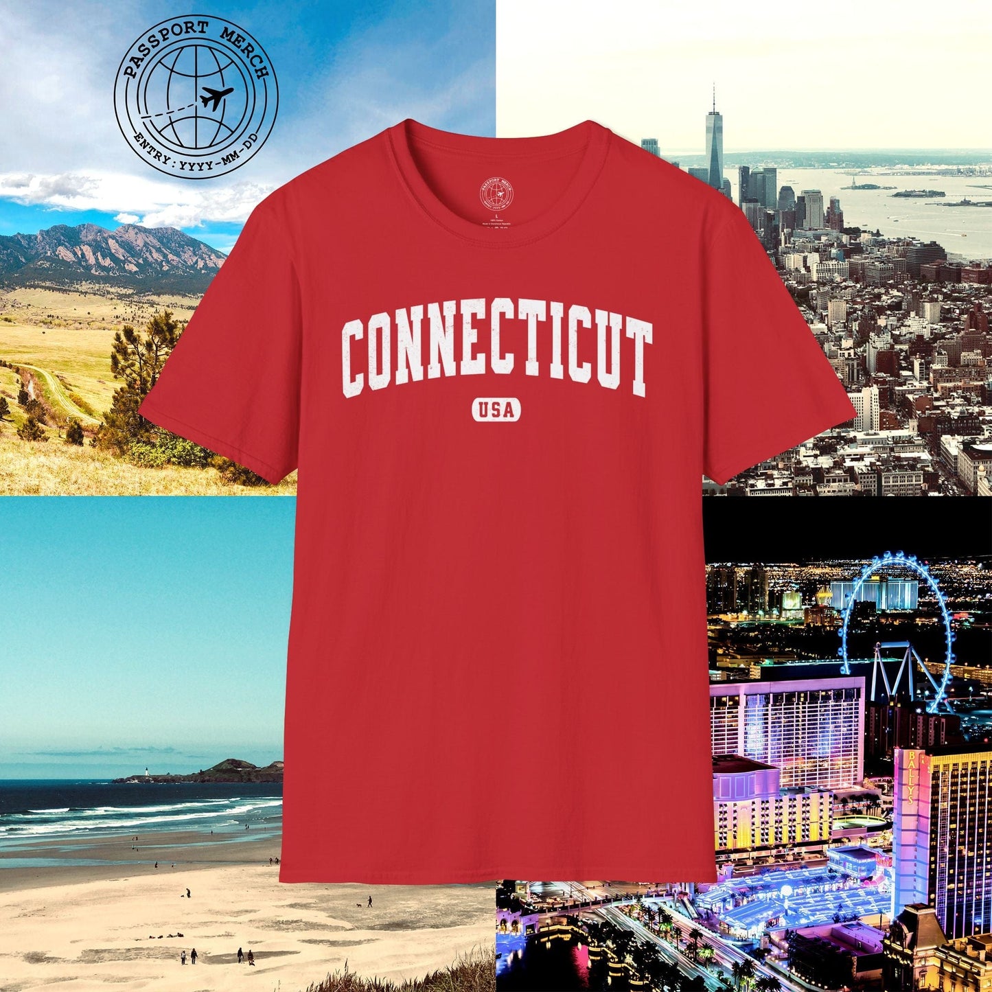 Classic Athletic, Connecticut (50 States Edition) T-Shirt