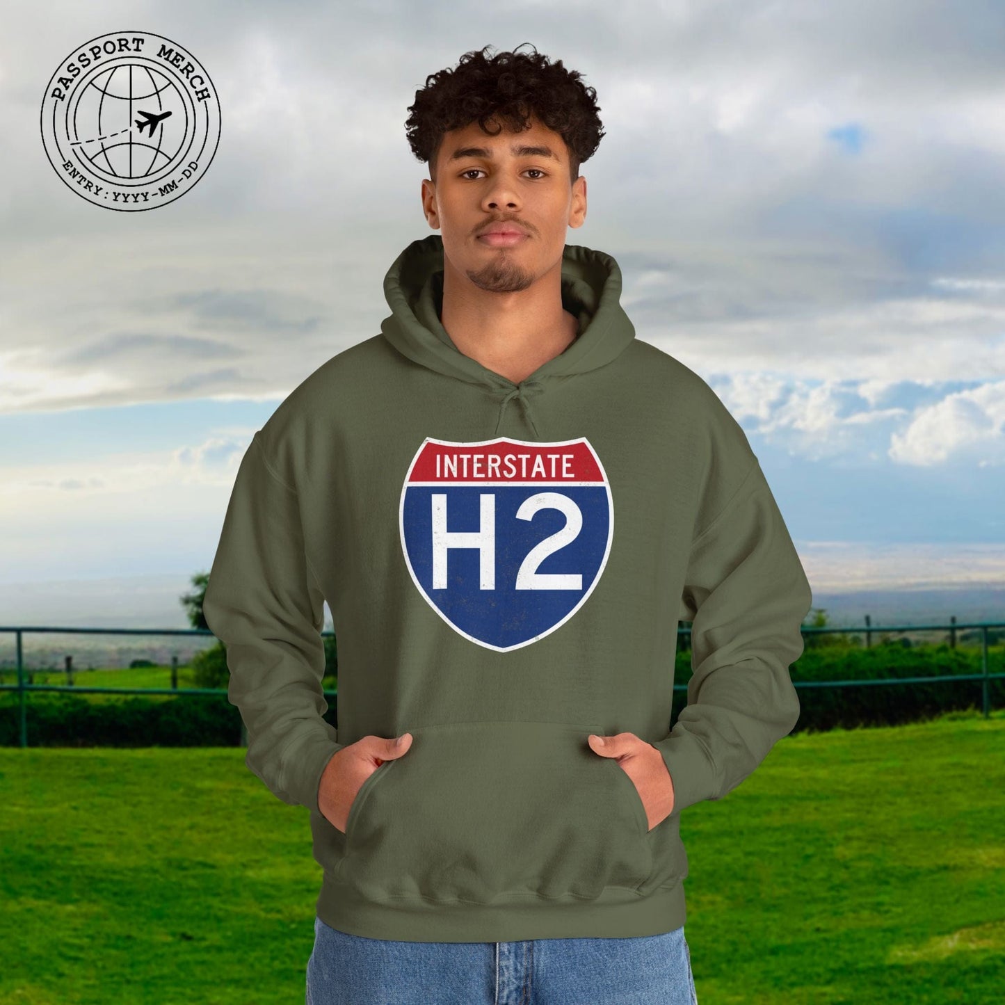 Signs of Wanderlust, Interstate H2, Hawaii Hoodie