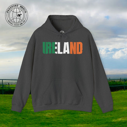 Vintage Ireland Patriotism Letter Flag Hoodie