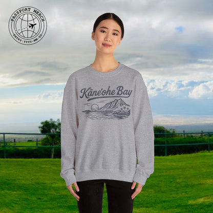 Kaneohe Bay Vintage Monochrome, Hawaii Crewneck
