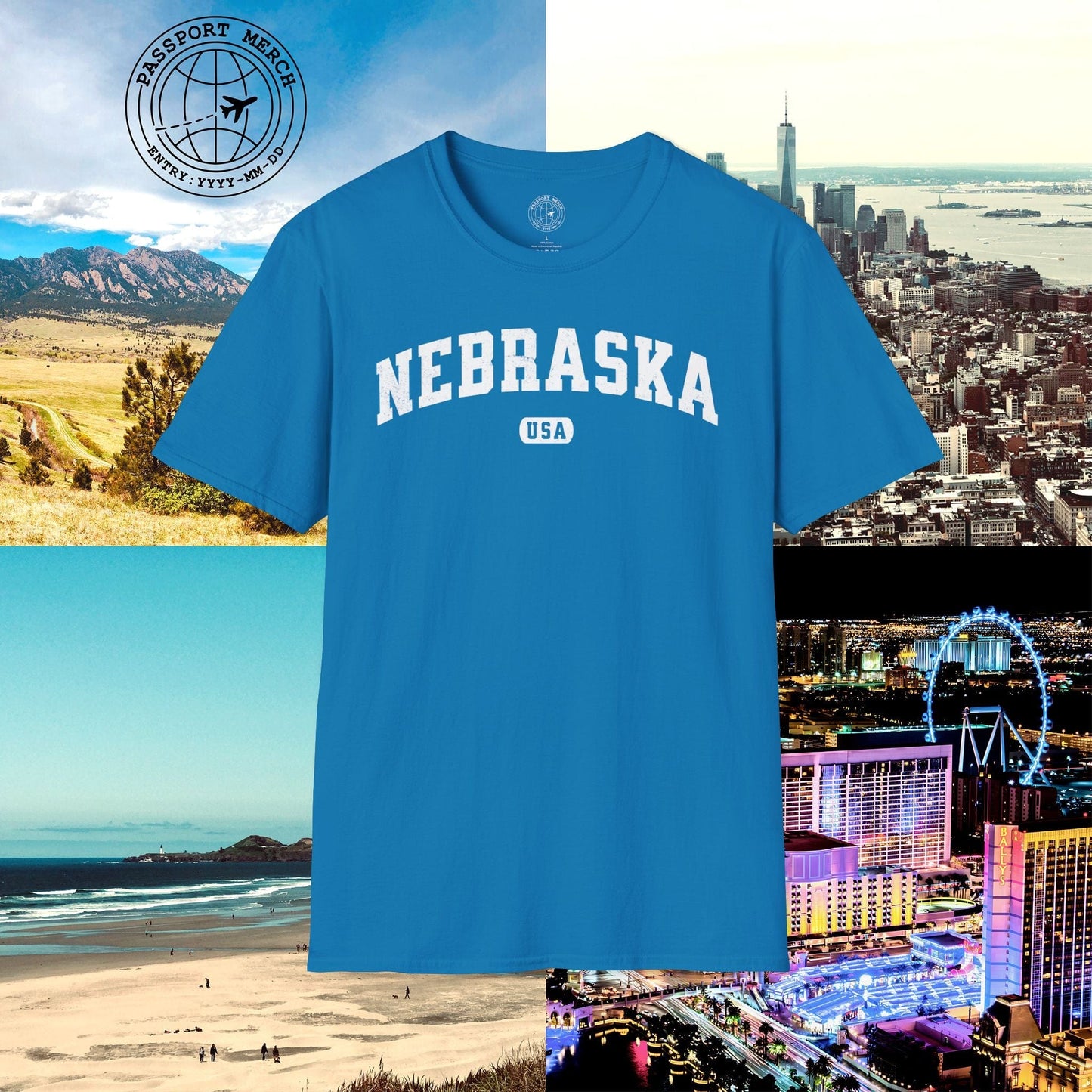 Classic Athletic, Nebraska (50 States Edition) T-Shirt