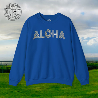 Retro Bling Aloha, Hawaii Crewneck
