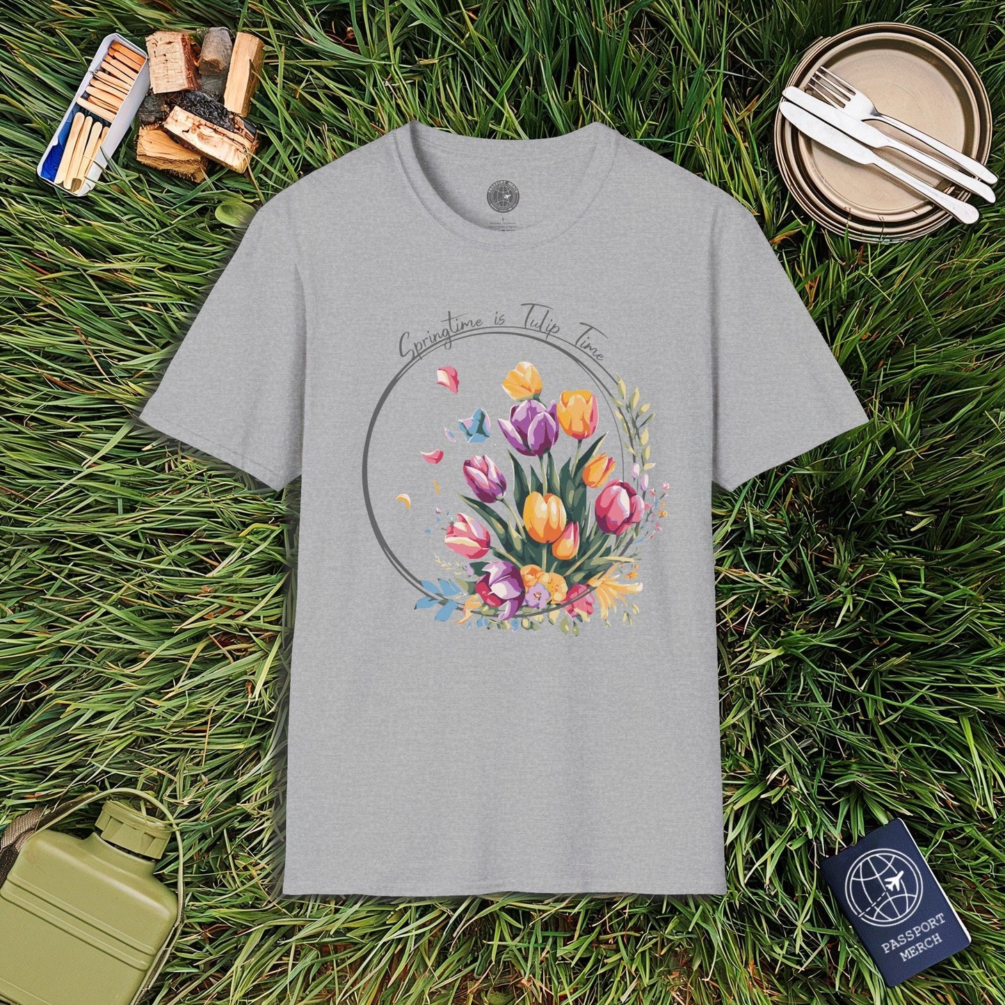 Springtime is Tulip Time in Holland T-Shirt