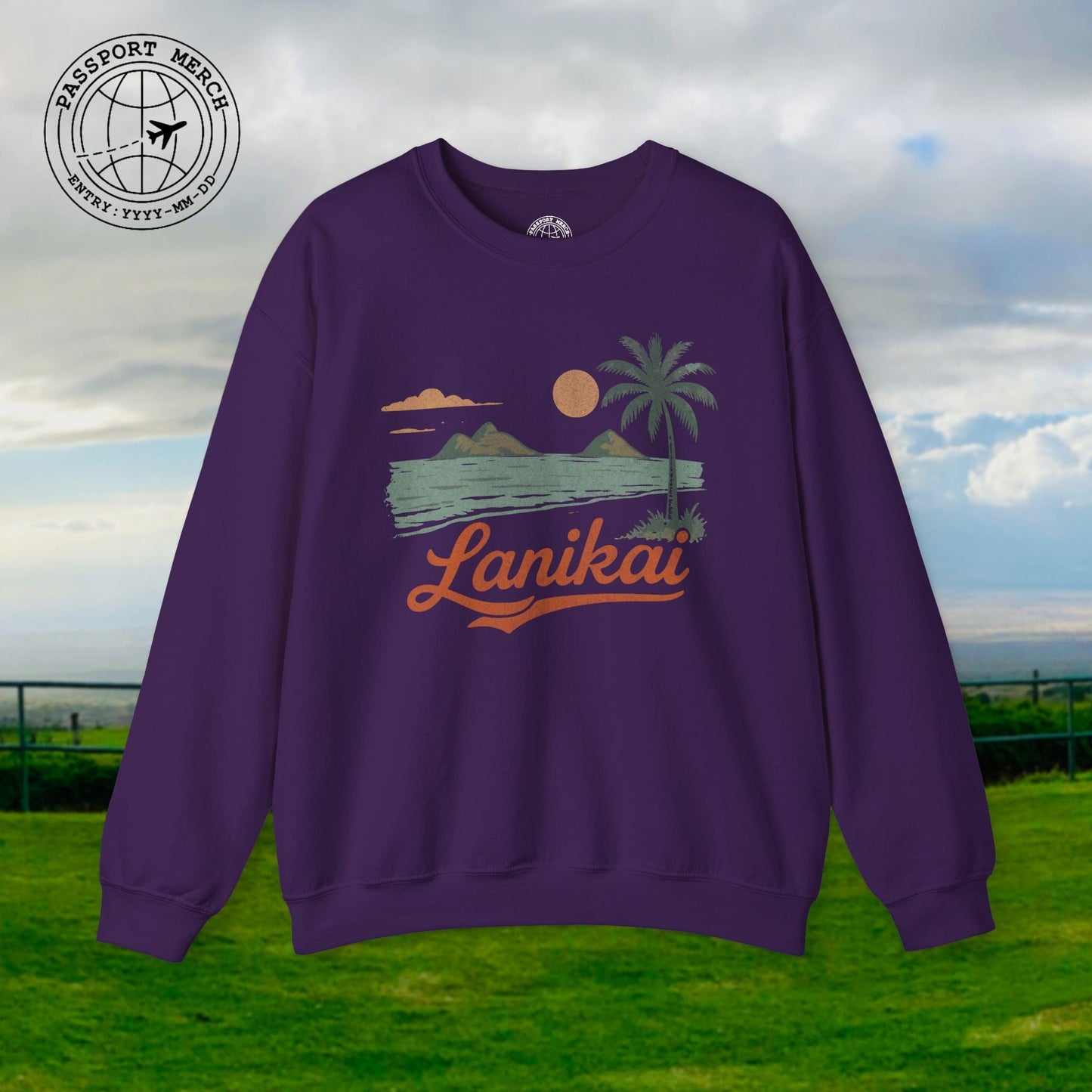 Vintage Lanikai, Oahu, Hawaii Crewneck