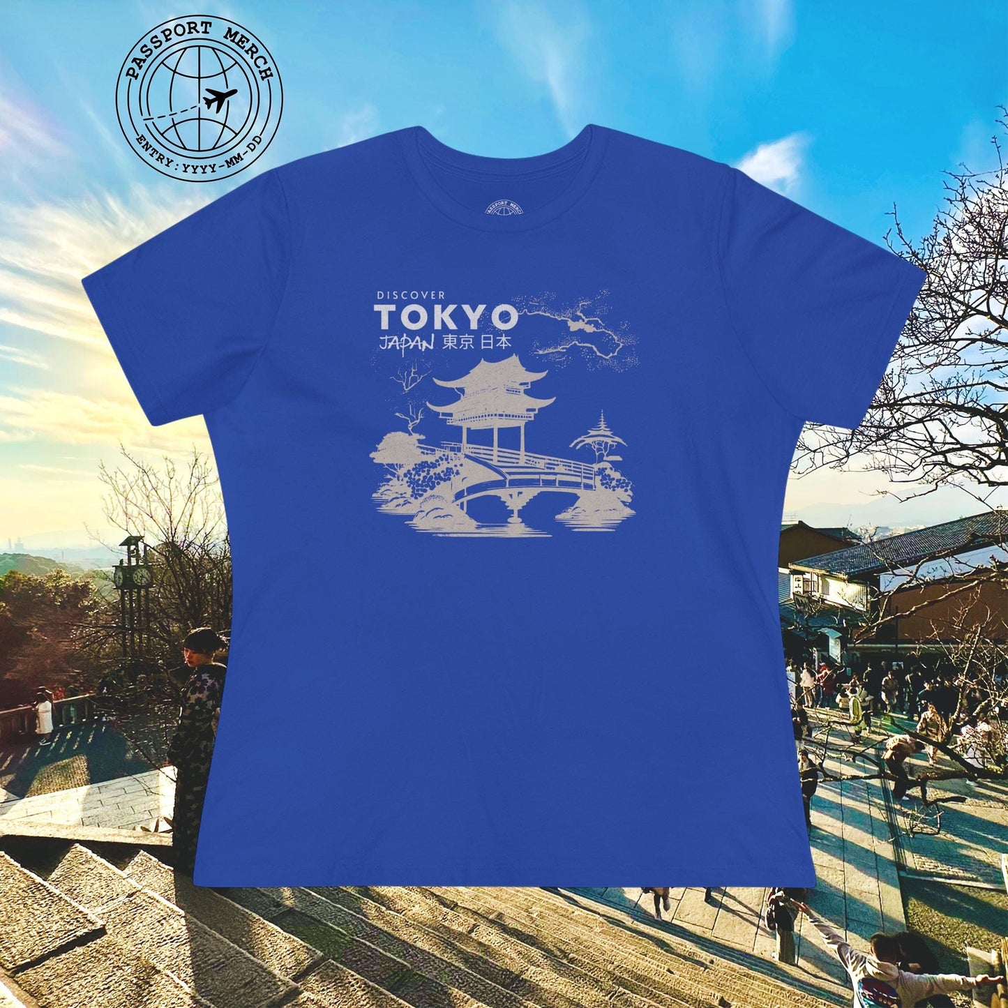 Discover Tokyo Japan, Womens Fit T-Shirt