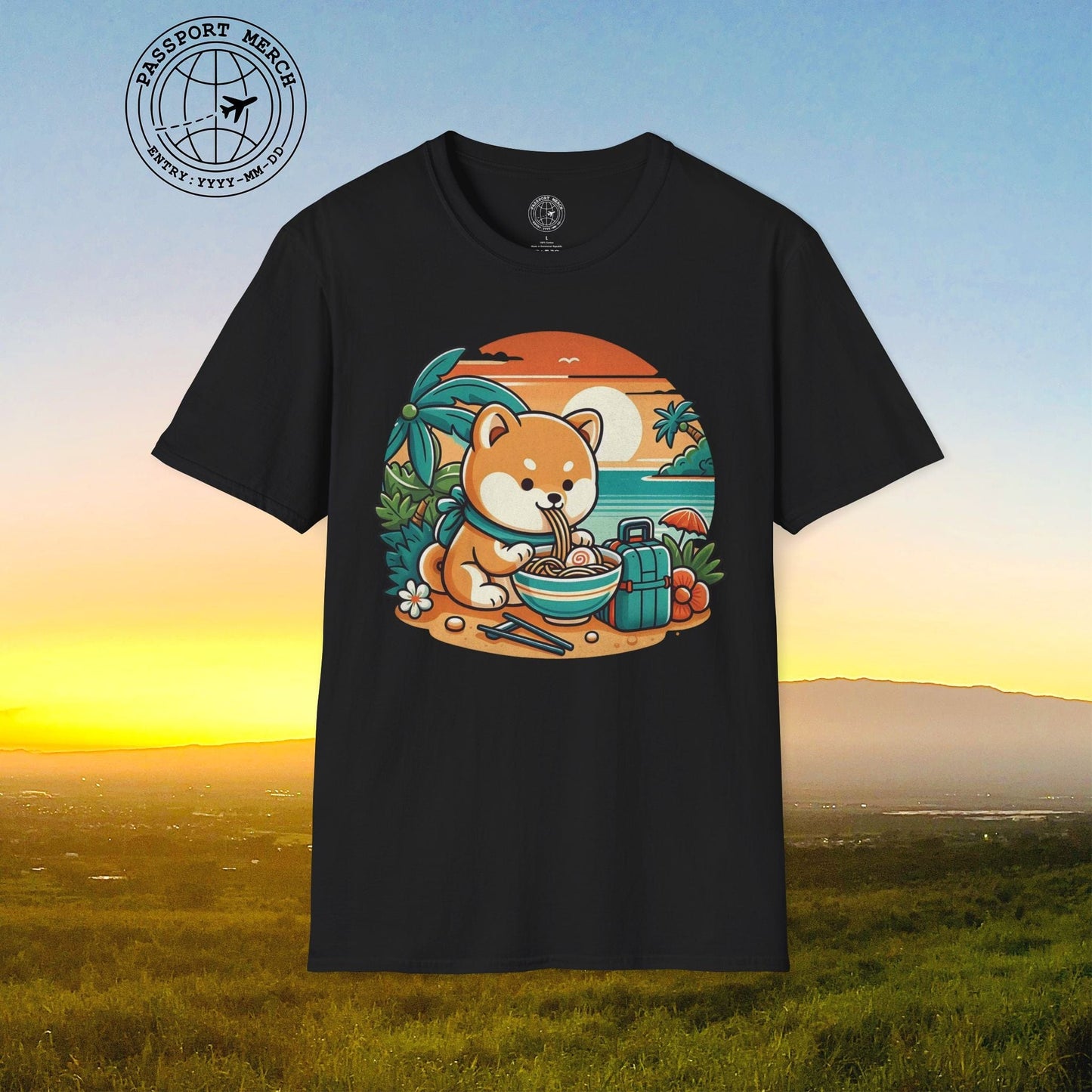 Japanese Shiba Inu Meets Hawaiian Saimin T-Shirt