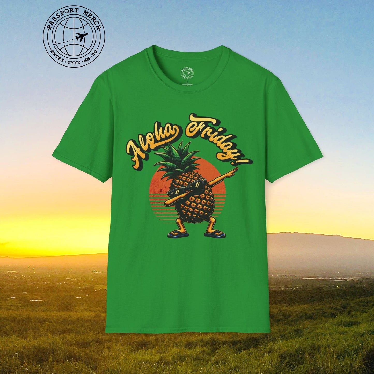 Aloha Friday Dabbing Pineapple Hawaii T-Shirt