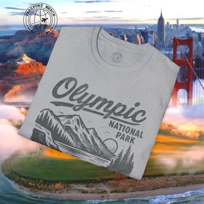 Olympic National Park Vintage Monochrome, Washington T-Shirt