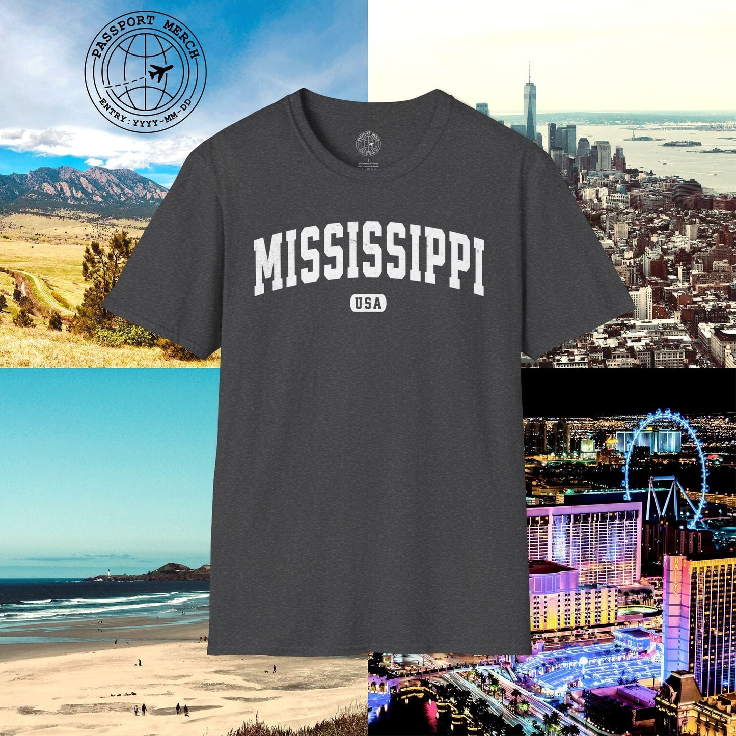 Classic Athletic, Mississippi (50 States Edition) T-Shirt