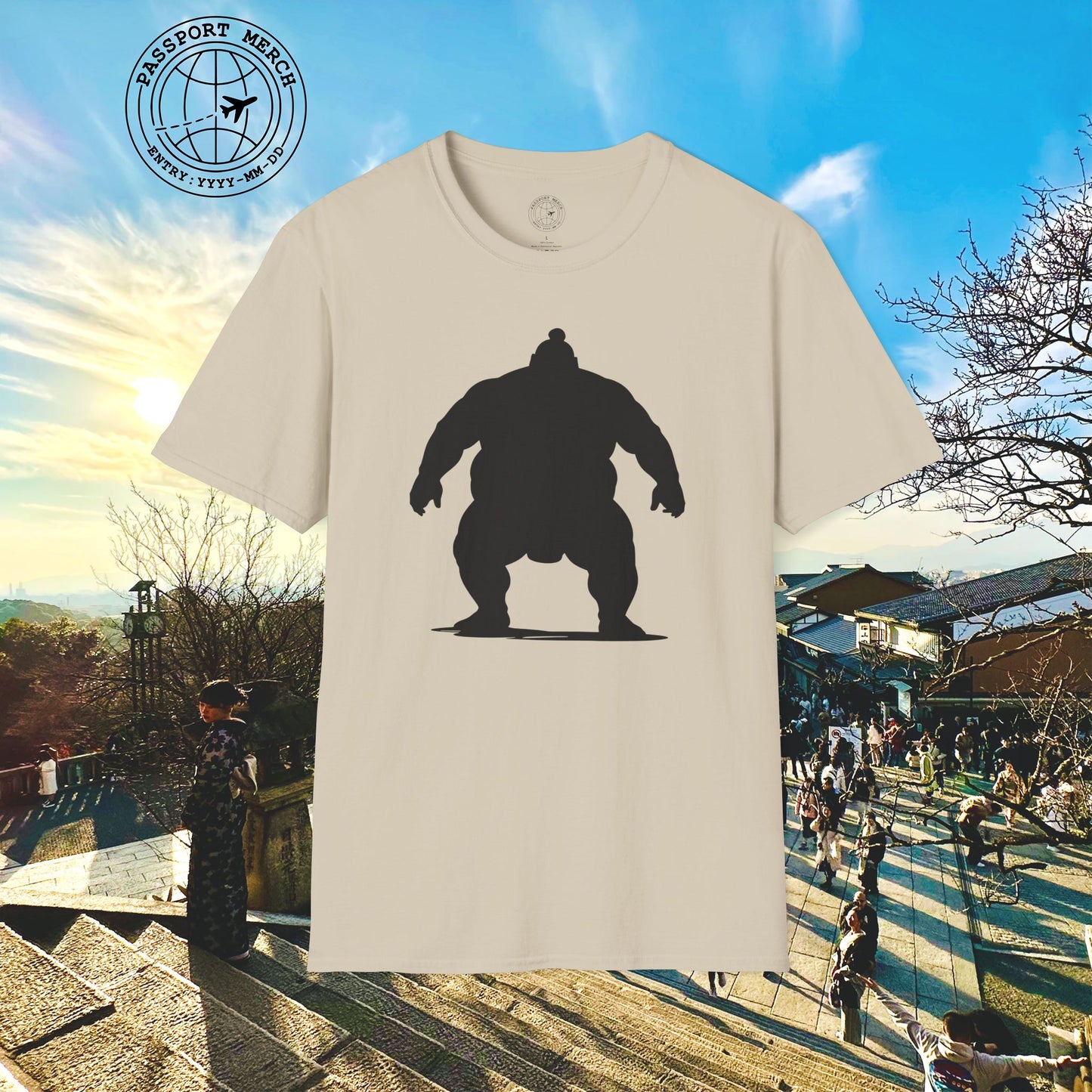 Minimalist Sumo Silhouette, Japan T-Shirt