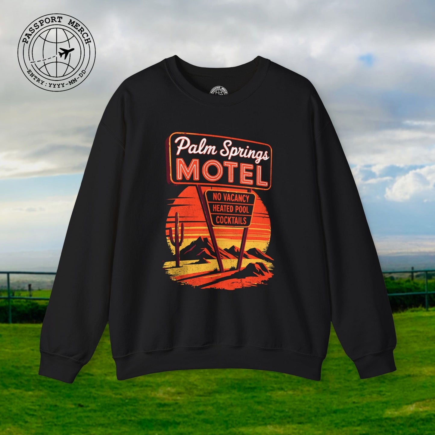 No Vacancy, Palm Springs, California Crewneck