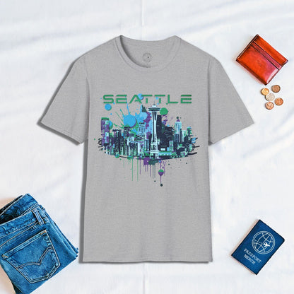 Abstract Space Needle, Seattle Washington T-Shirt